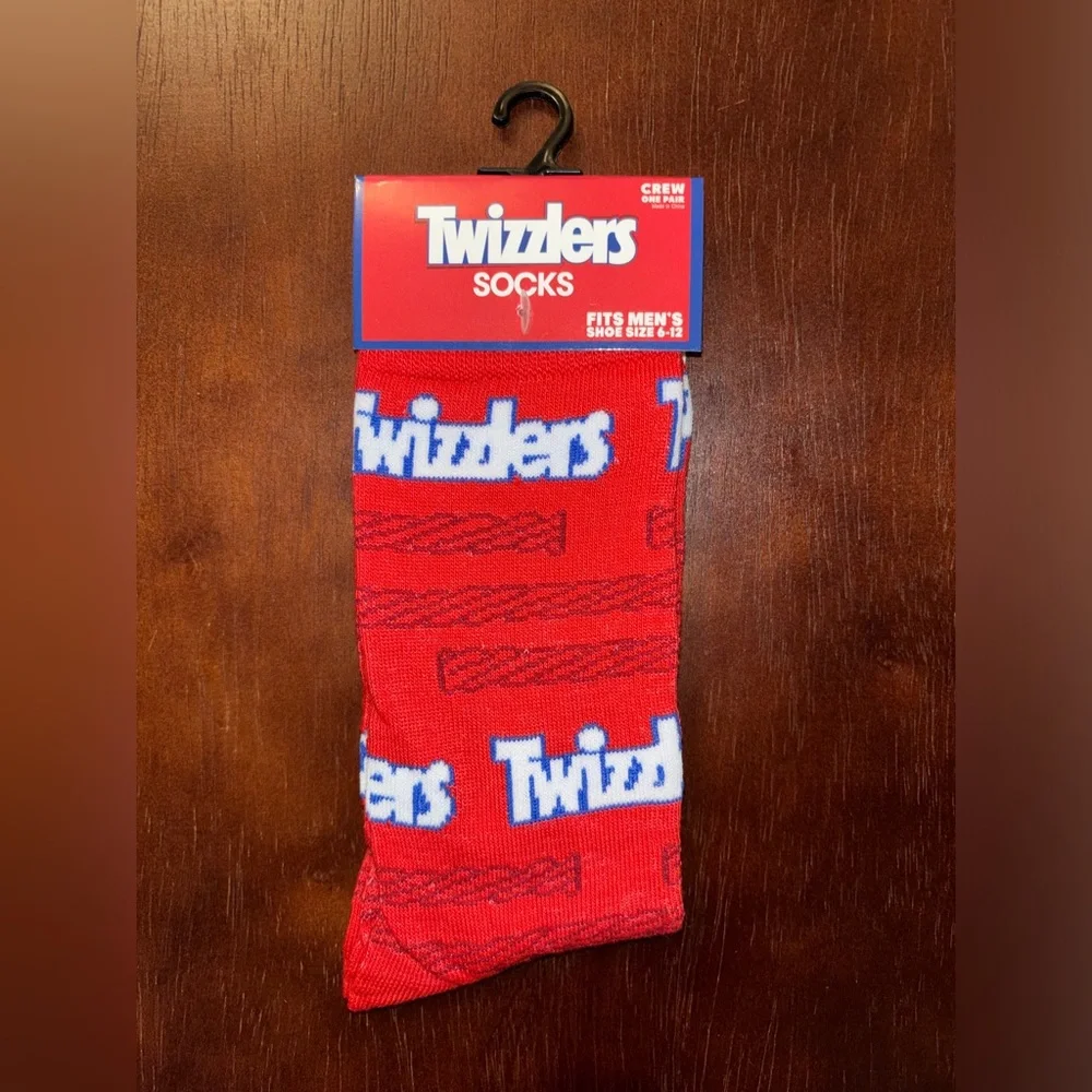 TWIZZLERS NOVELTY CREW SOCKS NWT MEN’S SHOE SIZE 6-12